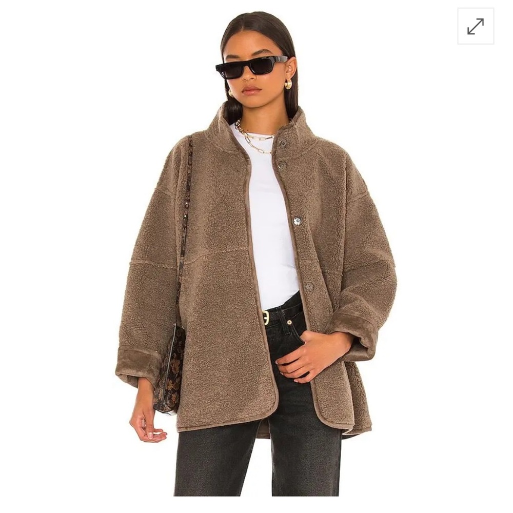 Velvet by graham and spencer shearling reversible jacket